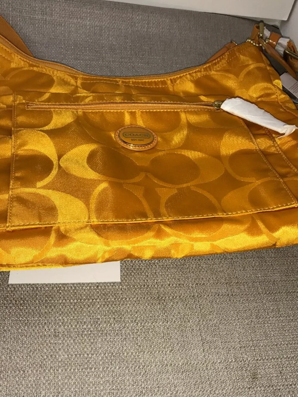 NWT Coach Signature Getaway Crossbody Orange Spice F77369 - Picture 15 of 15